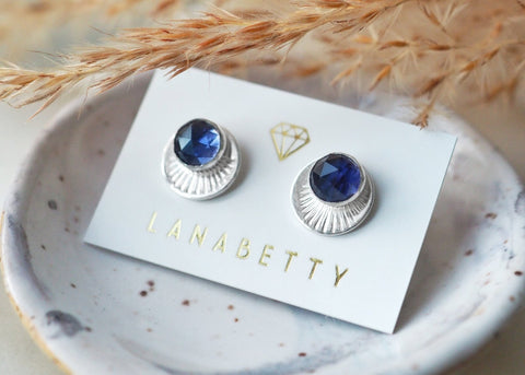 Horizon Stud Earrings - Sterling Silver - Earring - LanaBetty