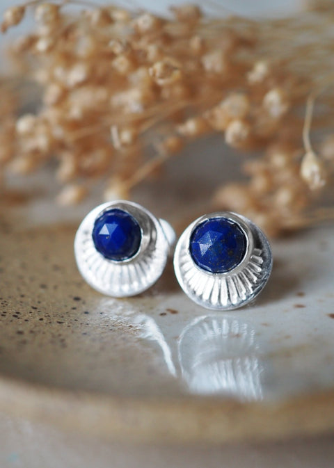 Horizon Stud Earrings - Sterling Silver - Earring - LanaBetty