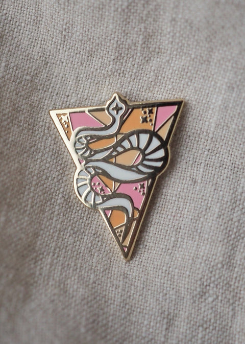 Immortal Snake Lapel Pin Light - lapel pins - LanaBetty