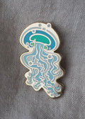 Jellyfish - Lapel Pin - Baby Blue - lapel pins - LanaBetty
