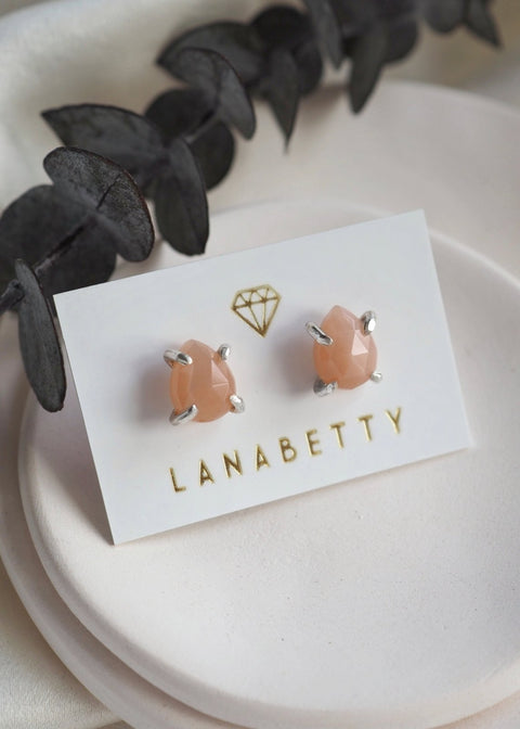 Libra Claw Stud Earrings - Silver - Earring - LanaBetty