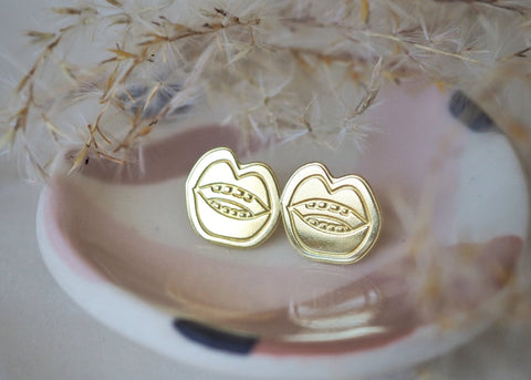 Lip Post Earrings - Earring - LanaBetty