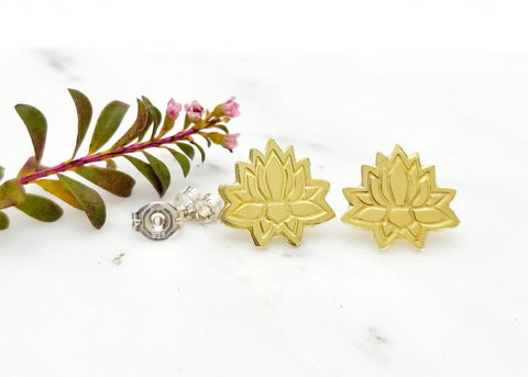 Lotus Stud Earrings - Earring - LanaBetty