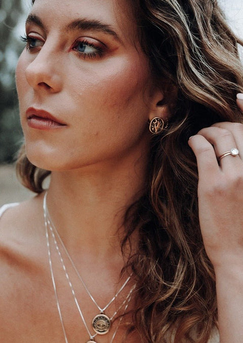 Mantra | Divine Hand Stud Earrings - Earring - LanaBetty