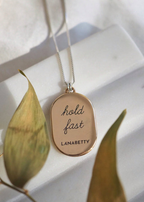 Mantra | Hold Fast Necklace - 24" - Necklace - LanaBetty