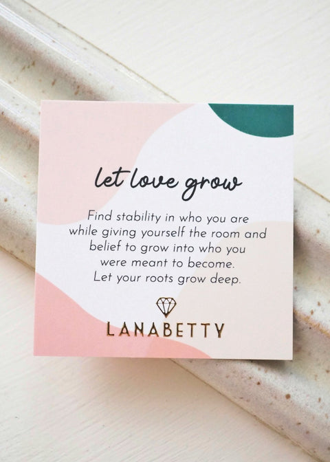 Mantra | Let Love Grow Necklace - 24" - Necklace - LanaBetty