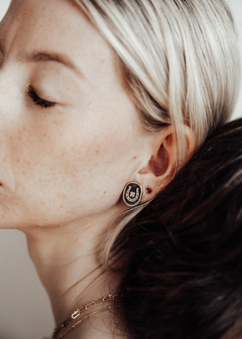 Mantra | Lucky Stud Earrings - Earring - LanaBetty