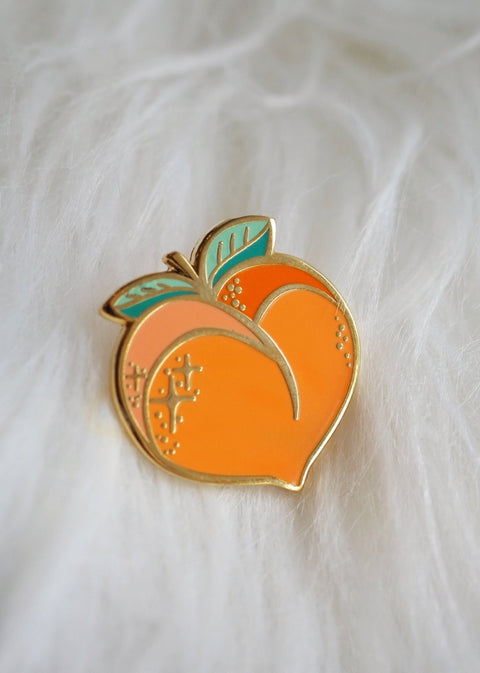 Peach Pin - Lapel Pin - lapel pins - LanaBetty