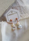 Pearl Stud Earrings - Rose - Earring - LanaBetty