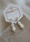 Pearl Stud Earrings - Silver - Earring - LanaBetty