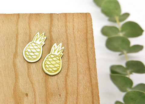 Pineapple Stud Earrings - Earring - LanaBetty