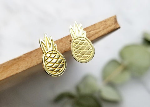 Pineapple Stud Earrings - Earring - LanaBetty
