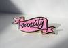 Pink Vancity Banner - Lapel Pin - lapel pins - LanaBetty