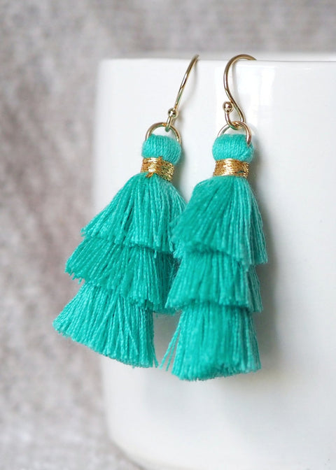 Prosper Tiered Tassel Earrings - Earring - LanaBetty