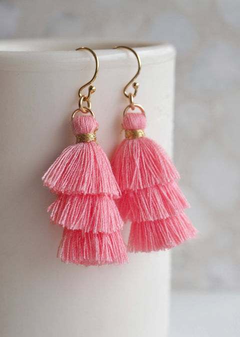 Prosper Tiered Tassel Earrings - Earring - LanaBetty