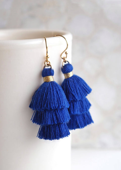 Prosper Tiered Tassel Earrings - Earring - LanaBetty