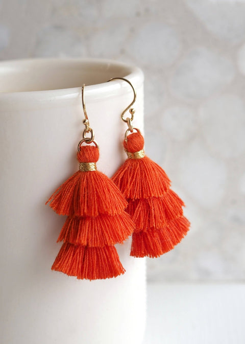 Prosper Tiered Tassel Earrings - Earring - LanaBetty