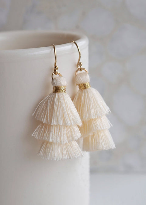 Prosper Tiered Tassel Earrings - Earring - LanaBetty
