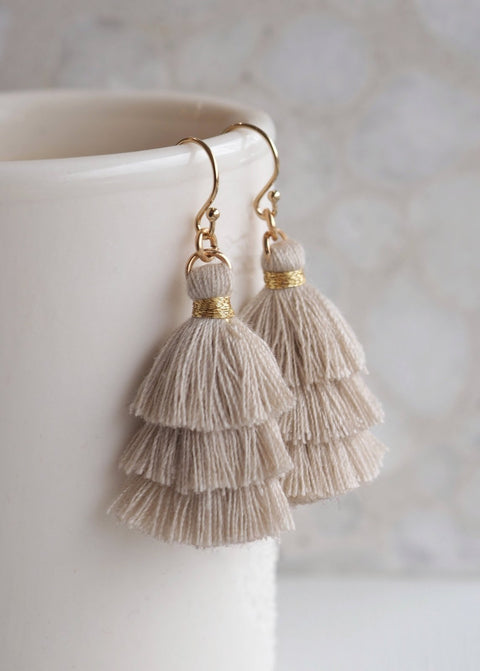 Prosper Tiered Tassel Earrings - Earring - LanaBetty