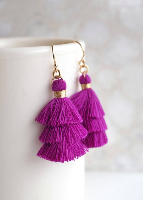 Prosper Tiered Tassel Earrings - Earring - LanaBetty