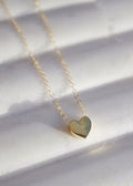 Puffed Heart Necklace - 18" - Gold - Necklace - LanaBetty