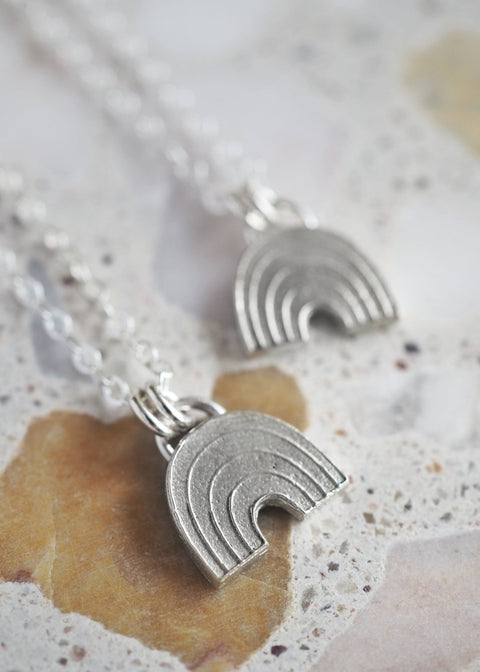 Rainbow Arch Necklace - Sterling Silver - Necklace - LanaBetty