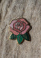 Rose - Lapel Pin - Dusty Rose - lapel pins - LanaBetty