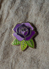 Rose - Lapel Pin - Purple - lapel pins - LanaBetty