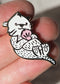 Sea Otter - White Glow-in-the-Dark - Lapel Pin - lapel pins - LanaBetty