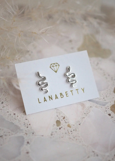 Snake Stud Earrings - Earring - LanaBetty