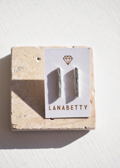 Thick Bar Stud Earrings - Earring - LanaBetty
