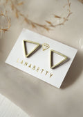Triangle Stud Earrings - Earring - LanaBetty