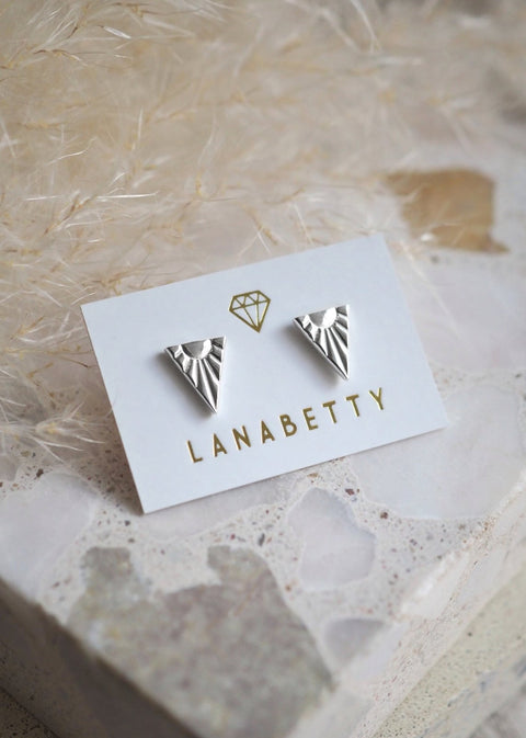 Triangle Sunset Stud Earrings - Earring - LanaBetty