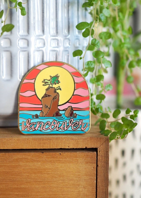 Vancouver Siwash Rock - Lapel Pin - lapel pins - LanaBetty
